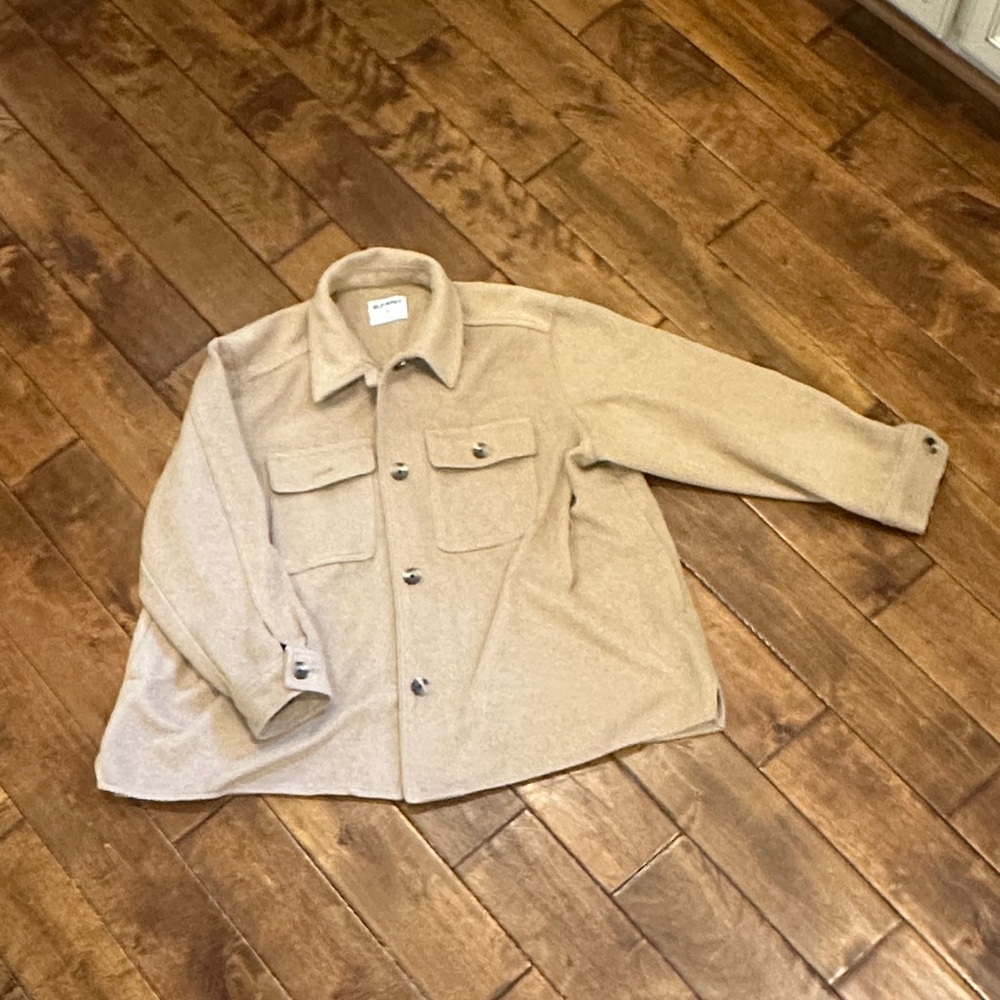 2X Camel Shirt Jacket